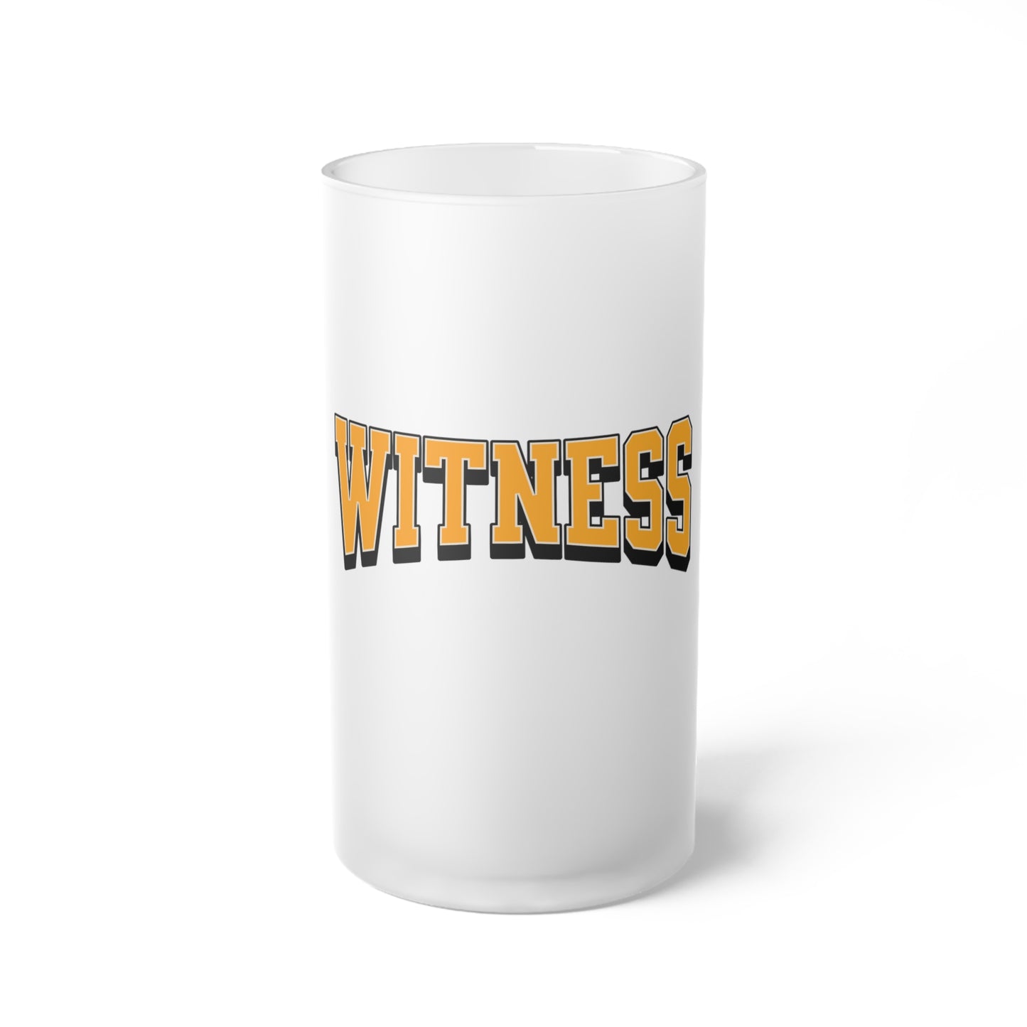 WITNESS Frosted Glass Root Beer Mug