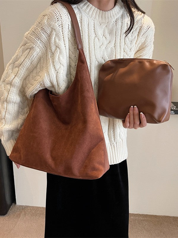 Vintage Crocodile Pattern PU Leather Single Shoulder Tote Bag