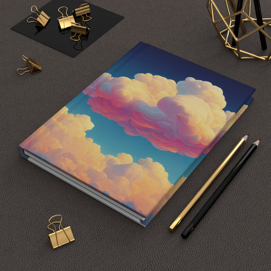 PLUSH BOY COTTON CANDY CLOUDS HARDCOVER JOURNAL