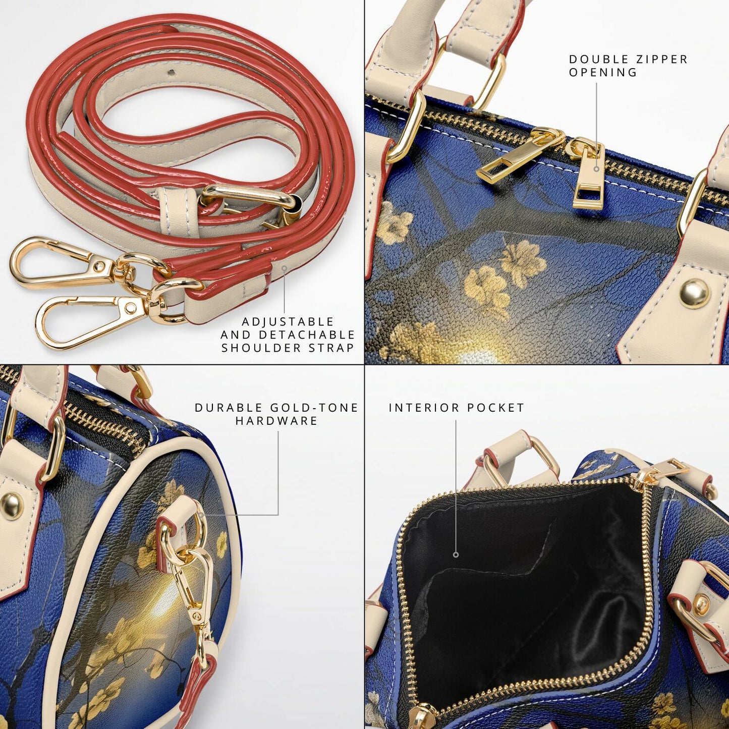 BLUE FUJI HANDBAG