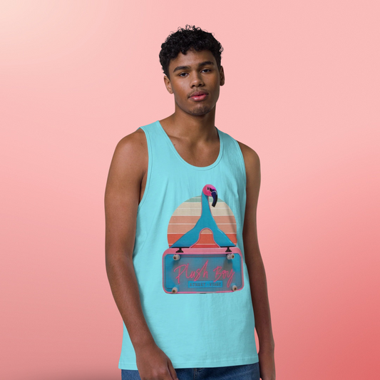 PLUSH BOY FABRIC FLAMINGO TEE