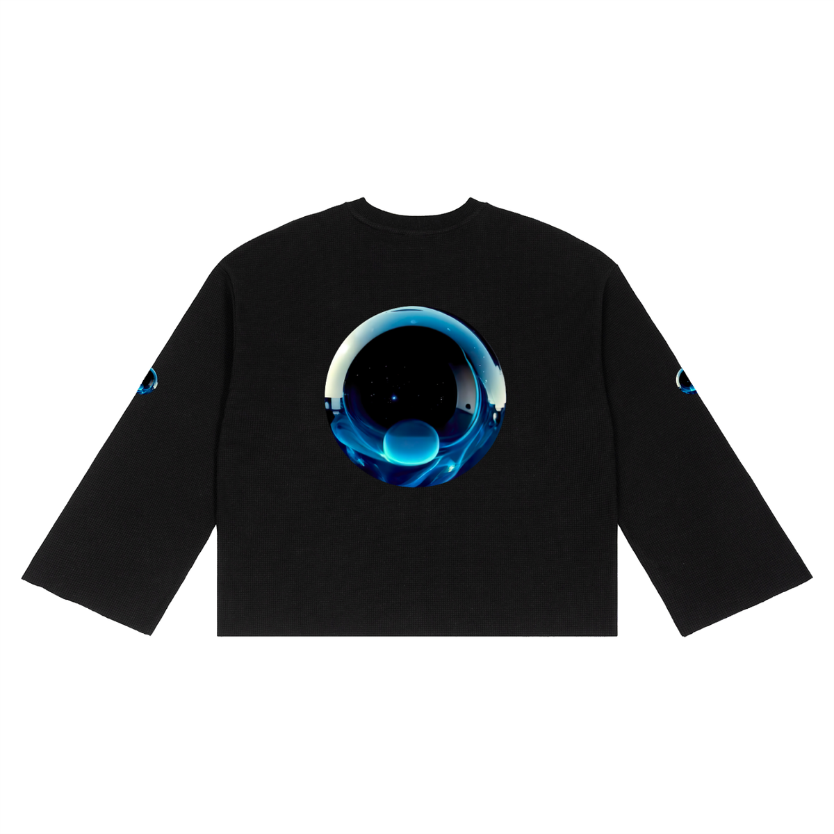 BLUE ORB Waffle Raw Edge T-Shirt