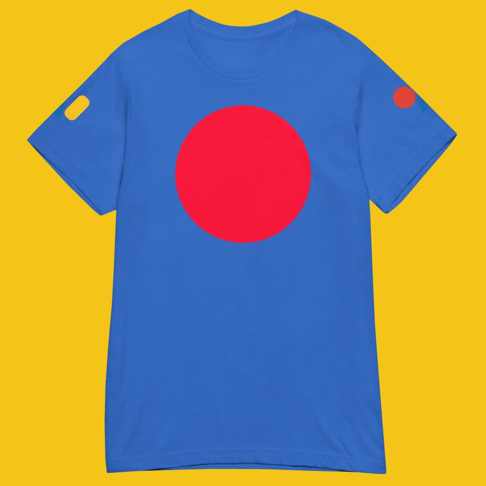 3WD Bleu Japan women's relaxed tee, royal, front
