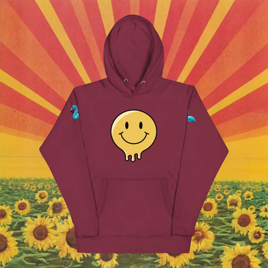 PLUSH BOY BURGUNDY SMILE HOODIE (1st Edition)