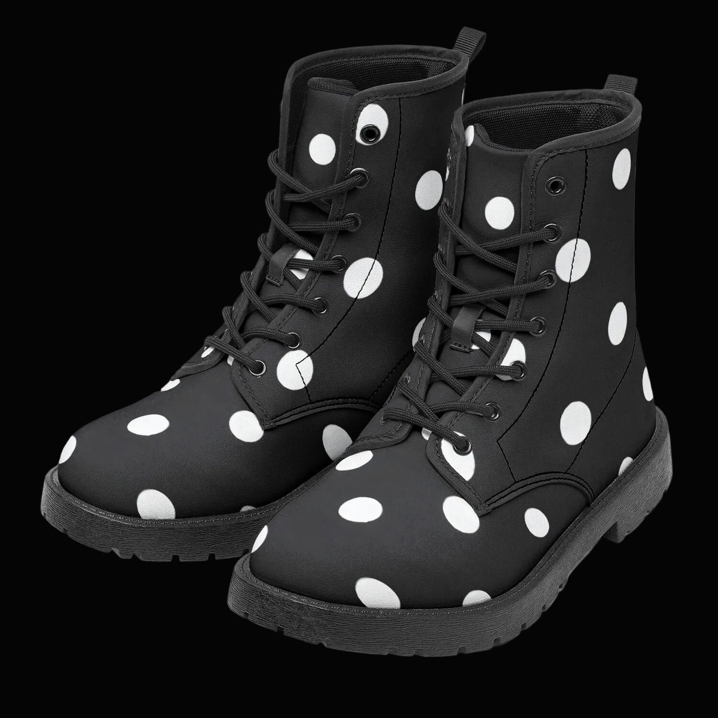 BLACK POLKA DOTS City Strider Boots