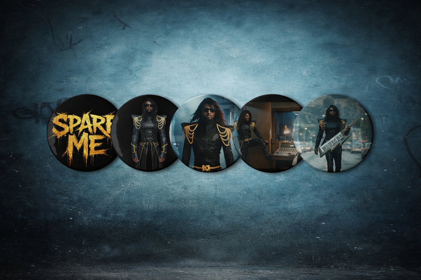 B.SLADE SPARE ME BADASS BUTTONS