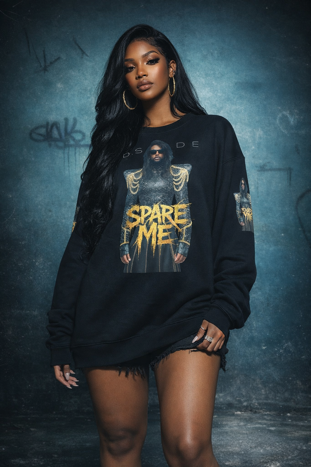 B.SLADE SPARE ME OVERSIZED SWEATSHIRT