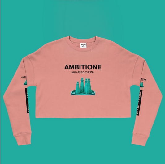 AMBITIONE BLU FORTEZZA SWEAT CROP
