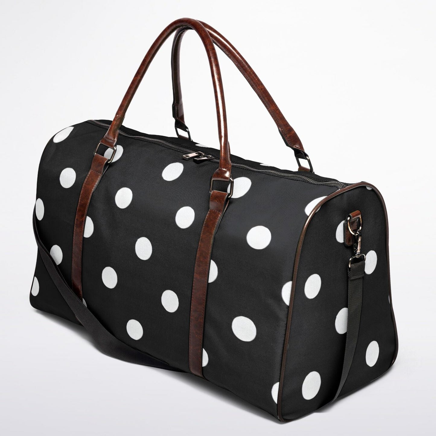BLACK POLKA DOTS Duffel Bag