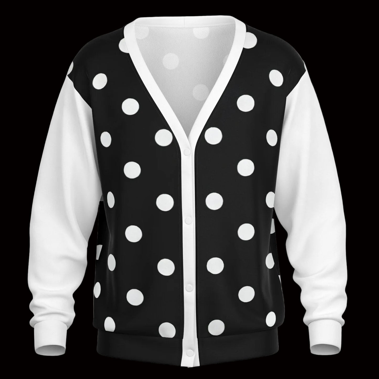 BLACK POLKA DOTS Cardigan