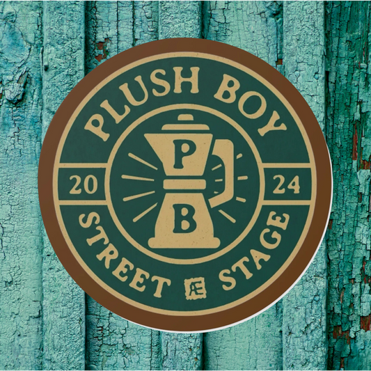 PLUSH BOY COFFEE Round Vinyl Stickers (1st Edition)