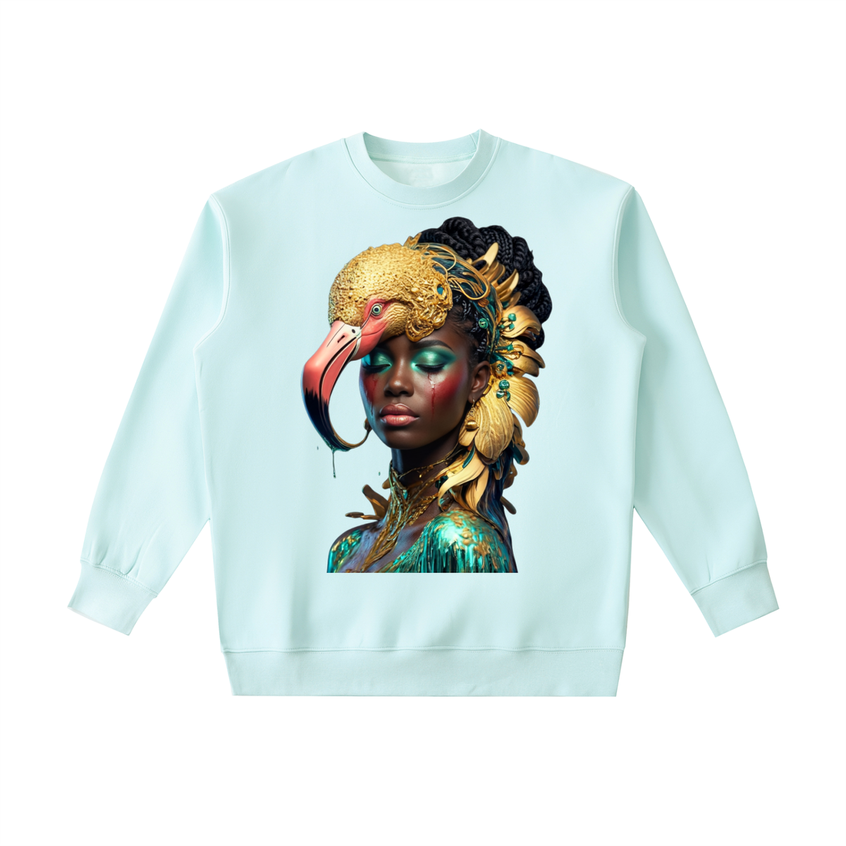 PLUSH BOY BLACK GIRL OG Essential Heavyweight Crewneck Sweatshirt