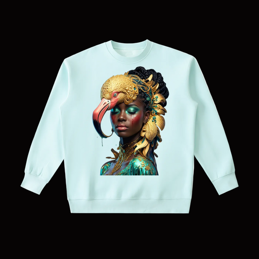 PLUSH BOY BLACK GIRL OG Essential Heavyweight Crewneck Sweatshirt