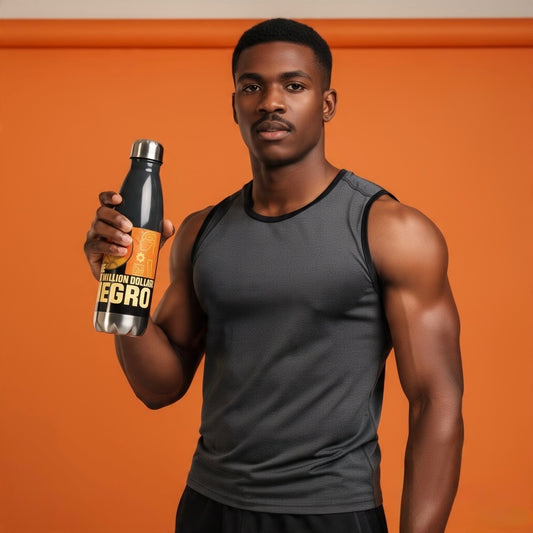 THE SIX MILLION DOLLAR NEGRO STAINLESS STEEL WATER BOTTLE