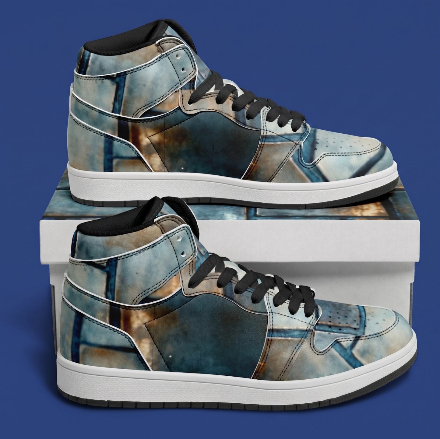 BLUE BRICK CITY High Top Shoes