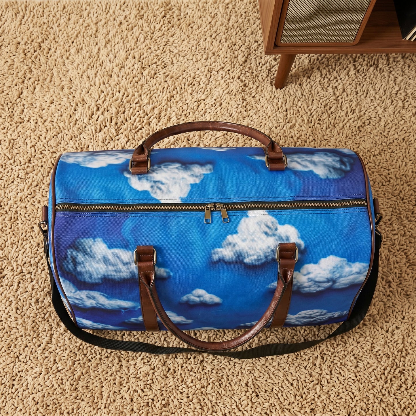 CERULEAN RAIN DUFFLE BAG
