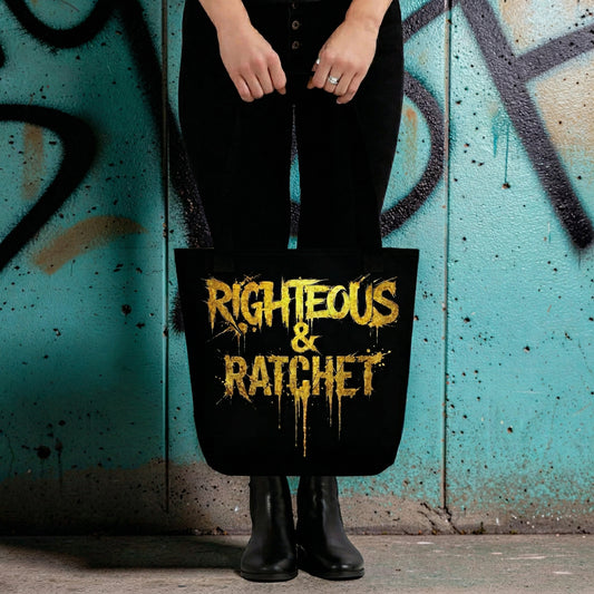 RIGHTEOUS & RATCHET TOTE BAG