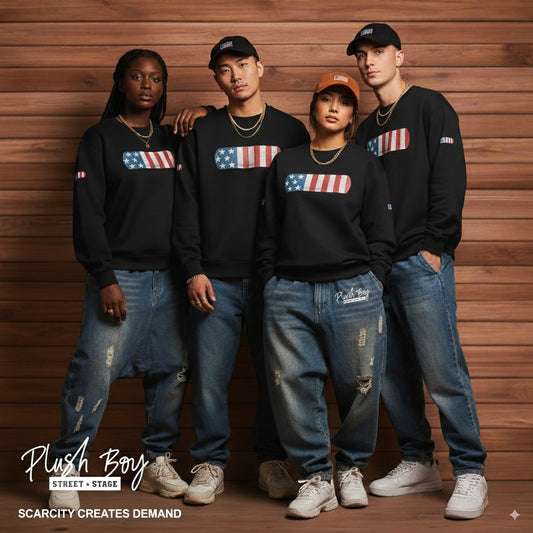 AMERCIAN BAND AID OVERSIZED SWEATSHIRT