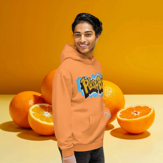 PLUSH BOY ORANGE LEMONADE GRAFFITI HOODIE
