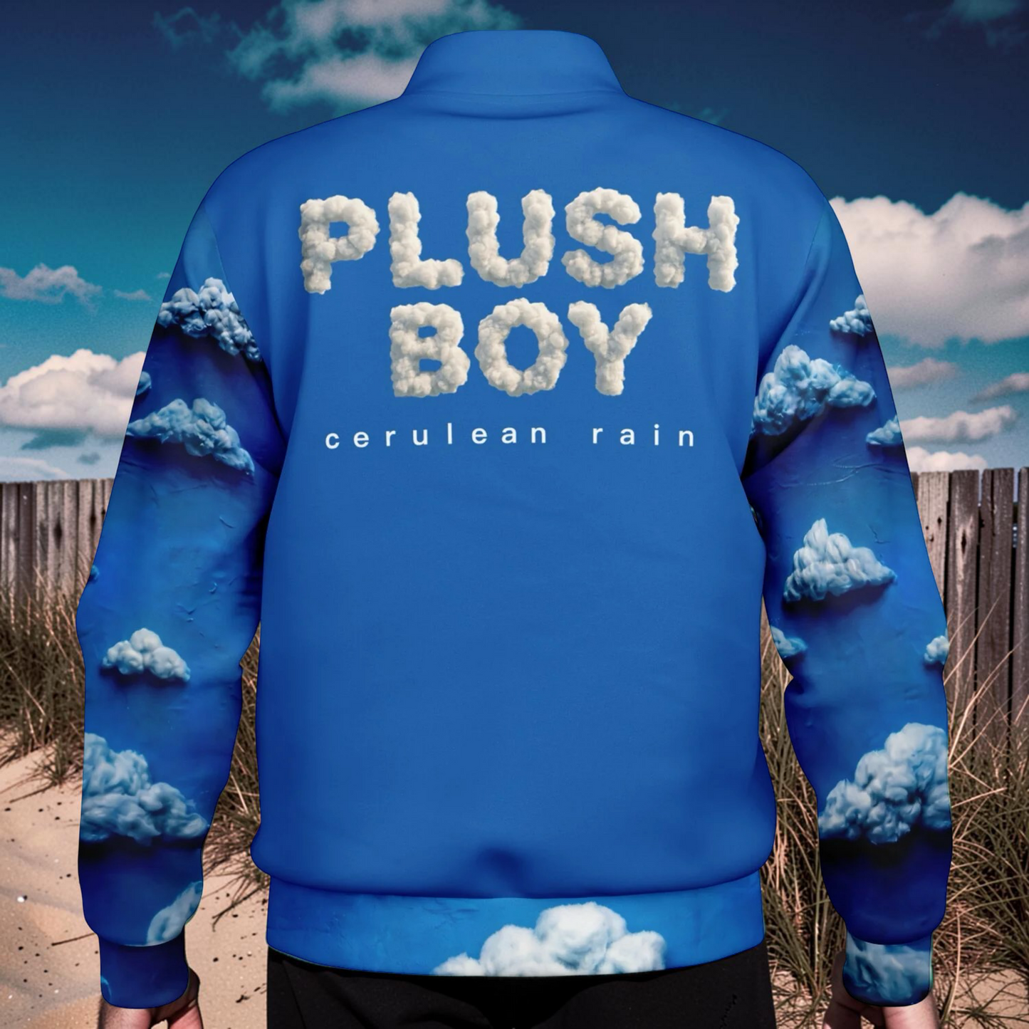 CERULEAN RAIN Baseball Jacket