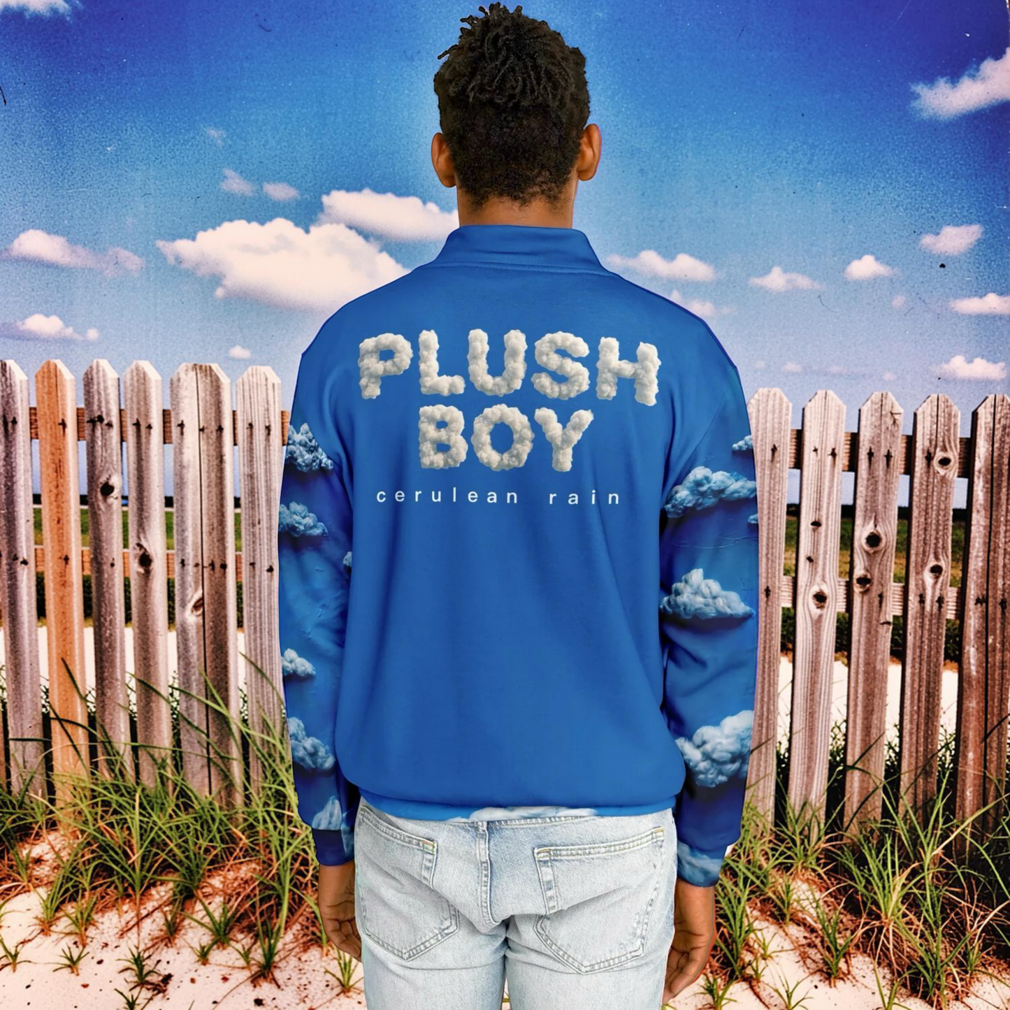 CERULEAN RAIN Baseball Jacket