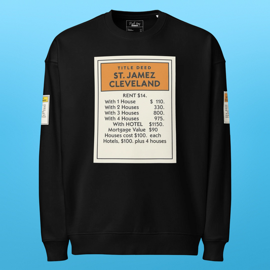 ST. JAMEZ CLEVELAND TITLE DEED OVERSIZED SWEATSHIRT