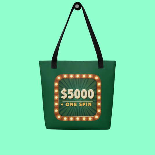 5000 + ONE SPIN GRASS TOTE