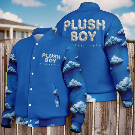 CERULEAN RAIN Baseball Jacket