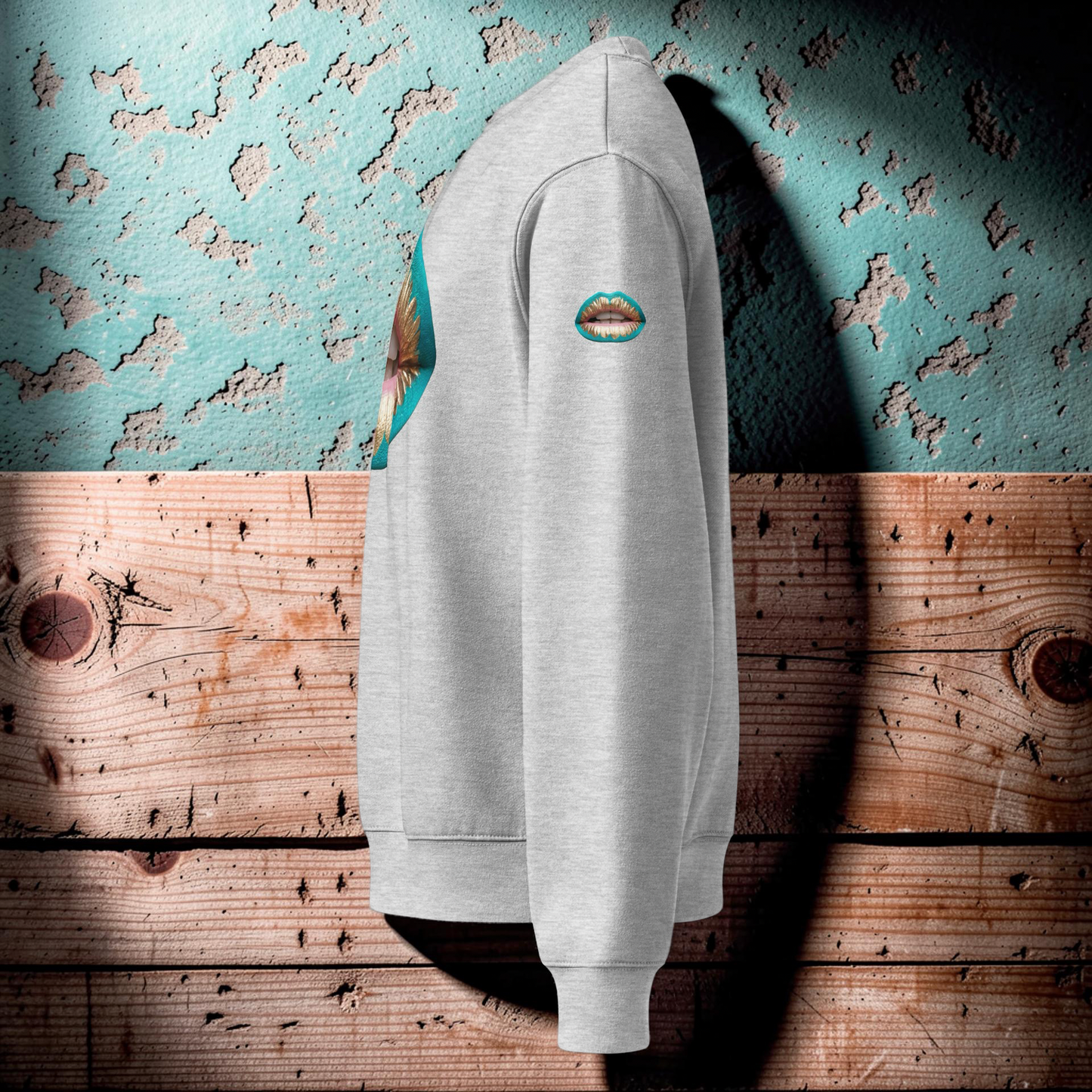 PLUSH BOY PEACH KISS Oversized heavyweight sweatshirt