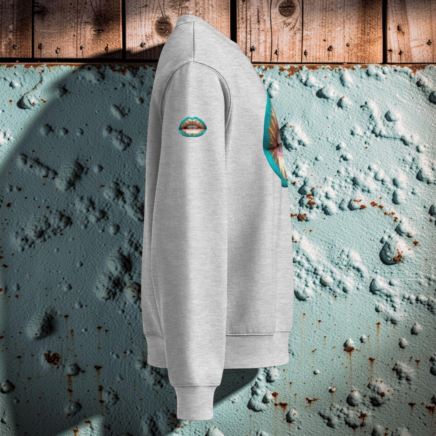 PLUSH BOY PEACH KISS Oversized heavyweight sweatshirt