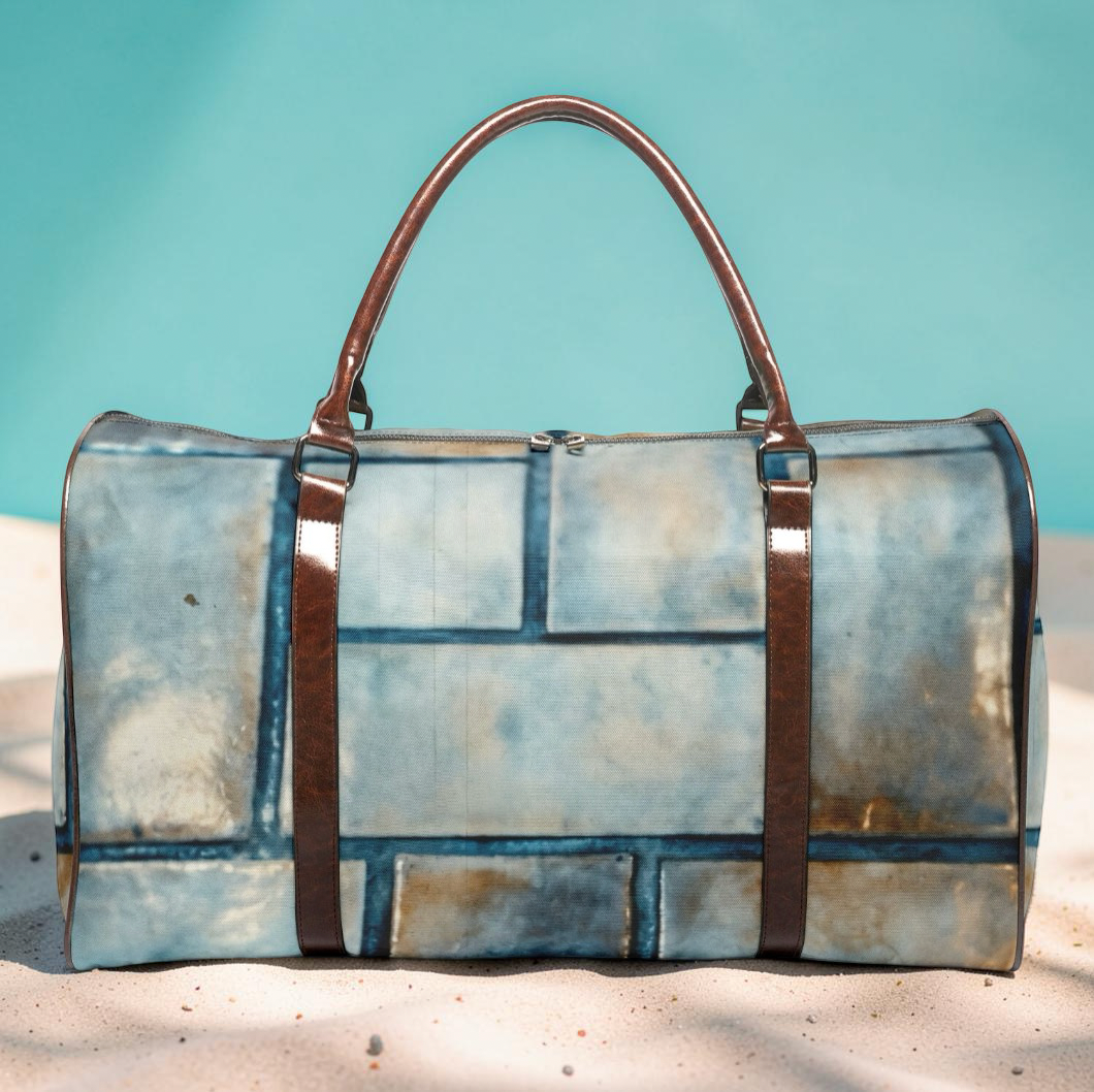 BLUE BRICK CITY DUFFLE BAG