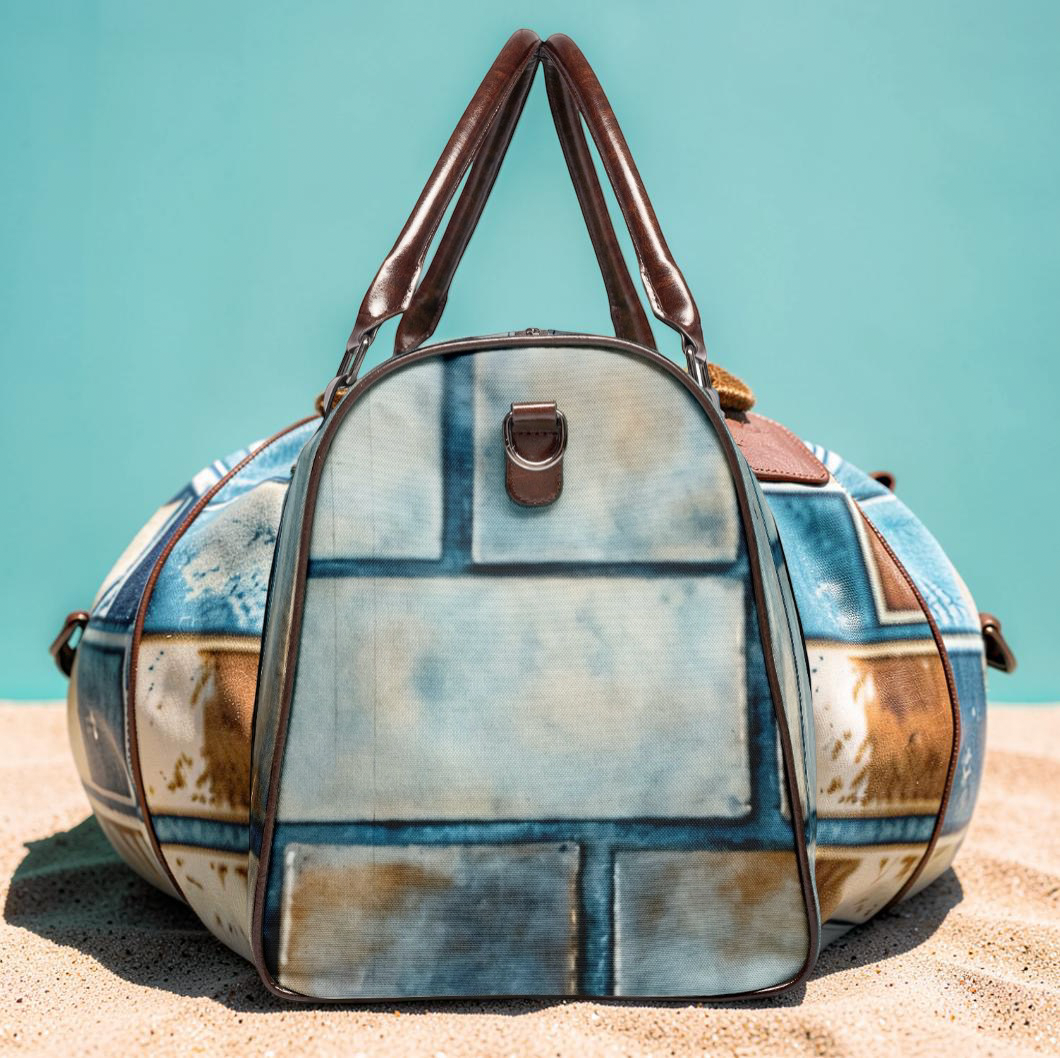 BLUE BRICK CITY DUFFLE BAG
