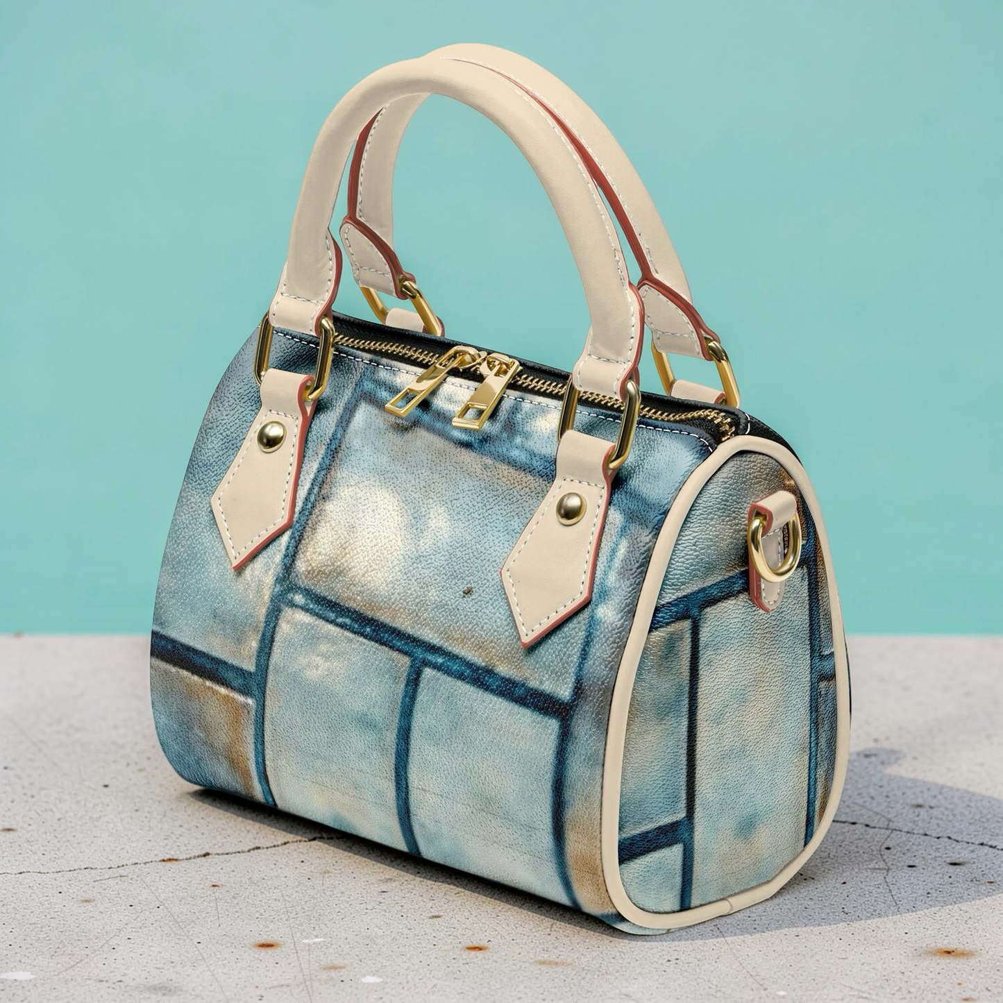 BLUE BRICK HANDBAG