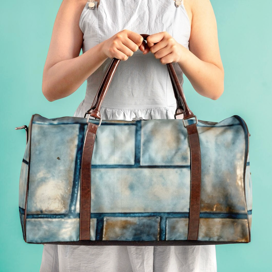 BLUE BRICK CITY DUFFLE BAG