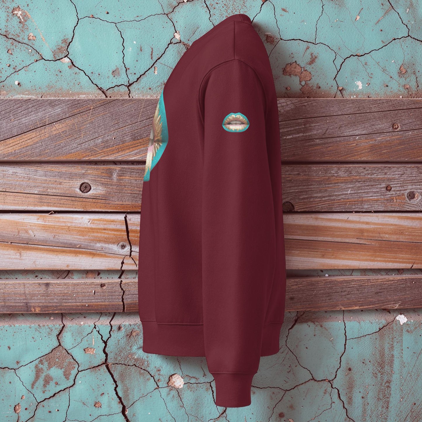 PLUSH BOY PEACH KISS Oversized heavyweight sweatshirt