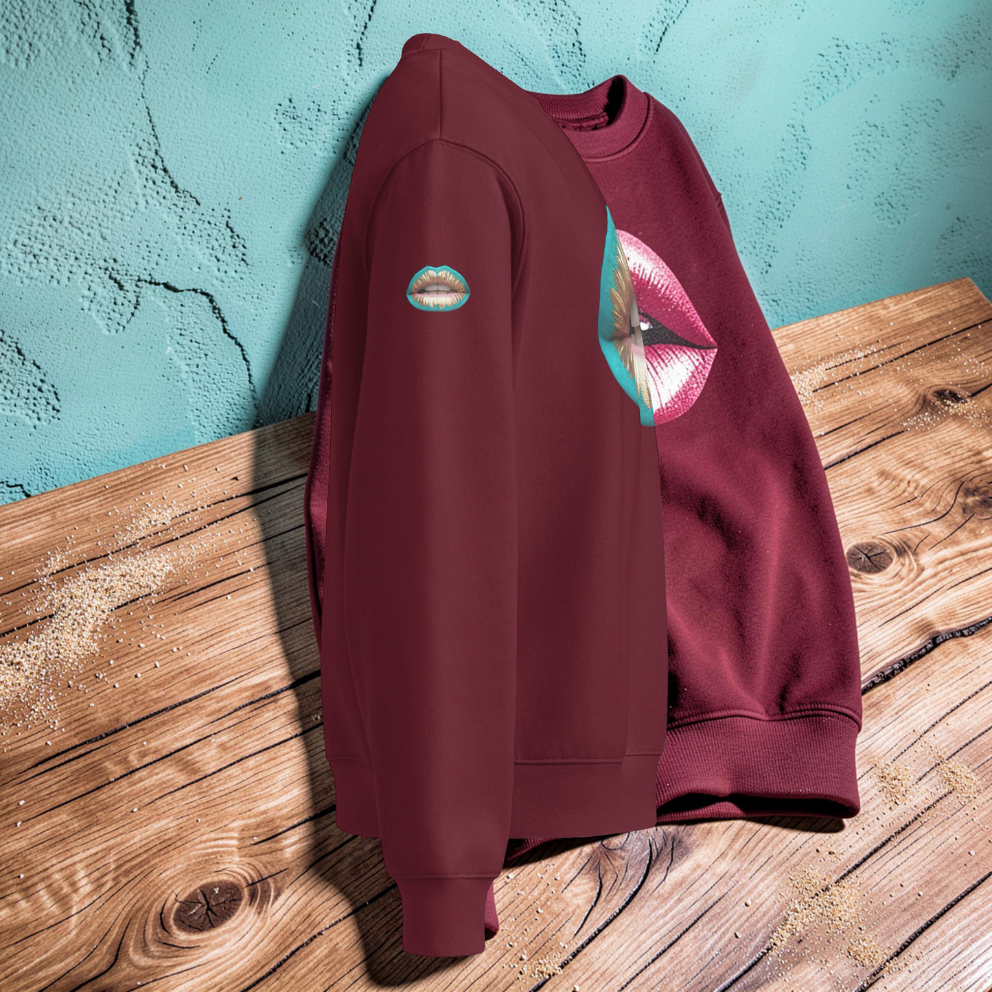 PLUSH BOY PEACH KISS Oversized heavyweight sweatshirt