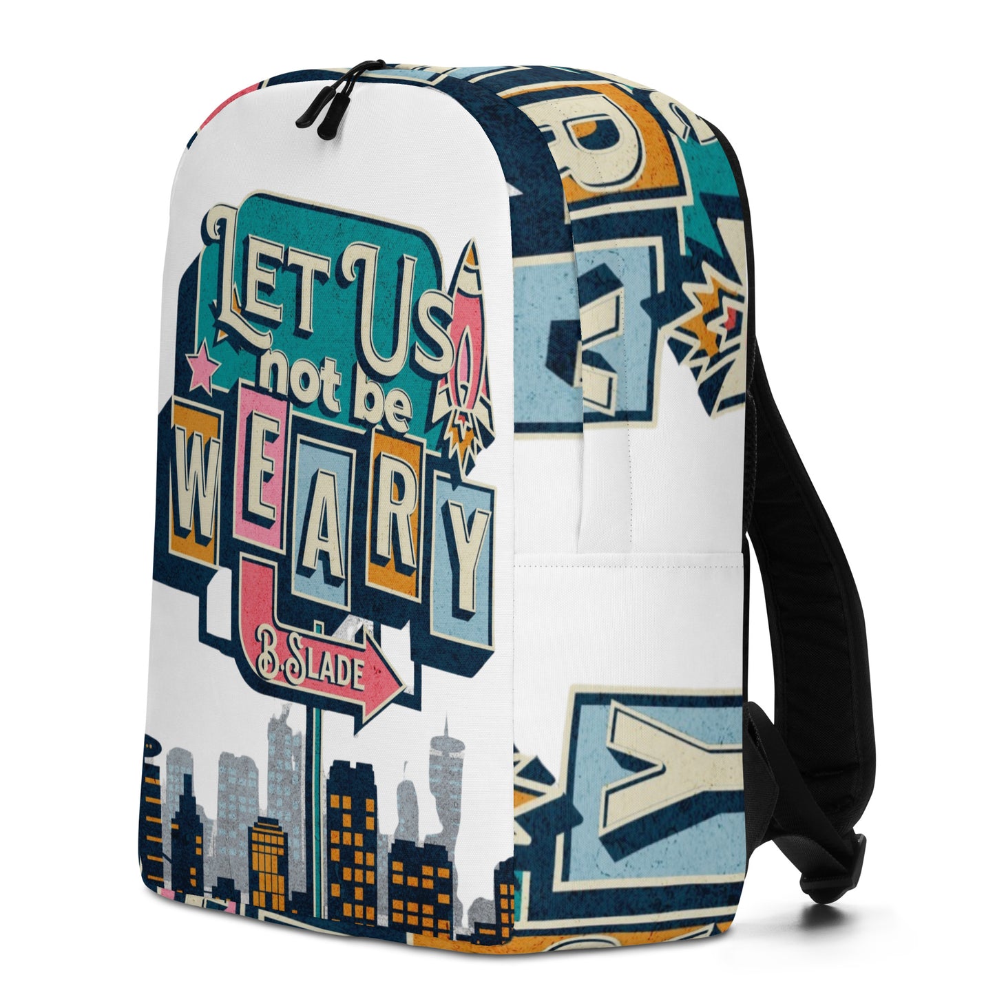 PLUSH BOY LET US NOT BE WEARY BACKPACK