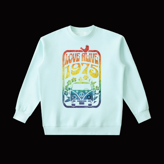 LOVE ALIVE 1975 Essential Heavyweight Crewneck Sweatshirt
