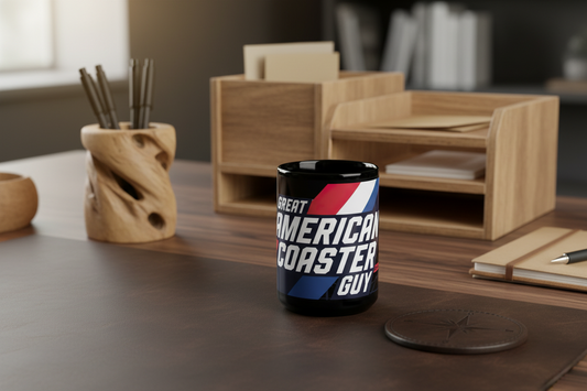 The Great American Coaster Guy™ Black Mug
