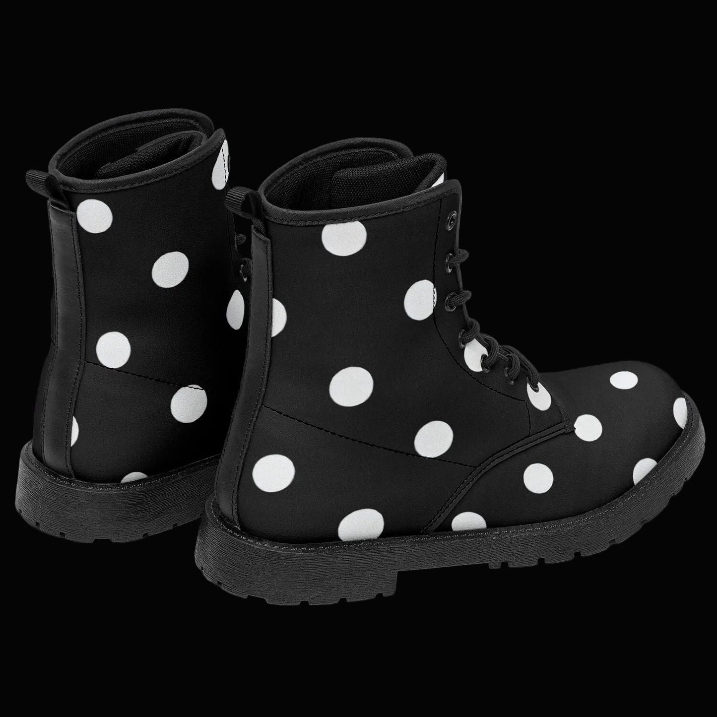 BLACK POLKA DOTS City Strider Boots