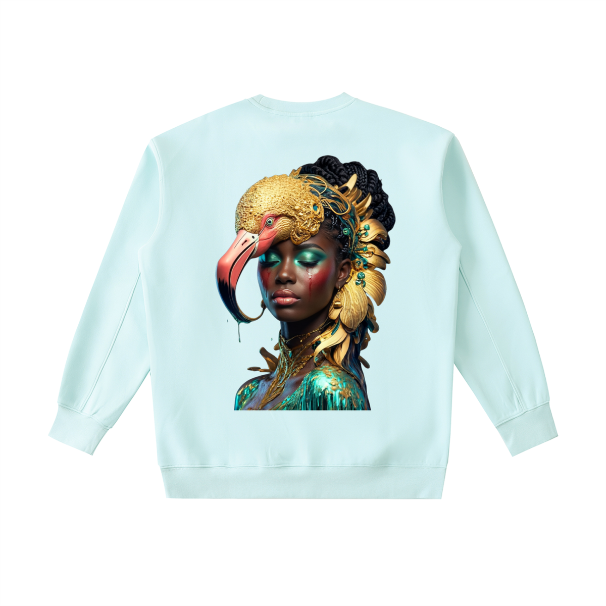 PLUSH BOY BLACK GIRL OG Essential Heavyweight Crewneck Sweatshirt