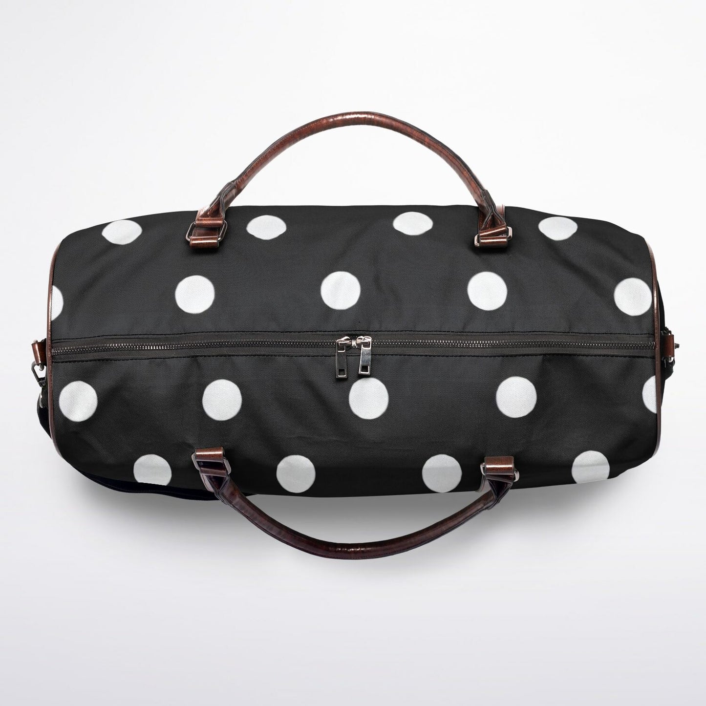 BLACK POLKA DOTS Duffel Bag