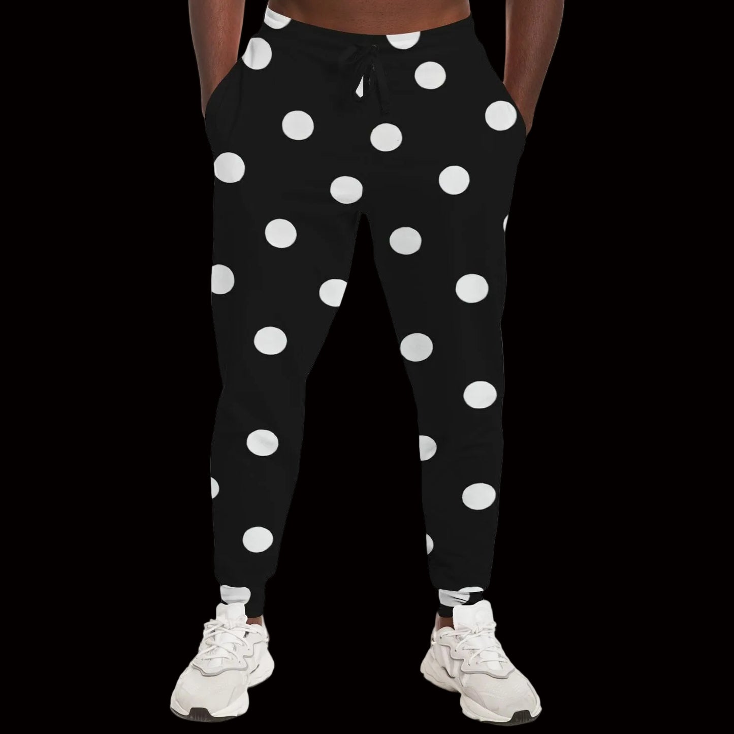 BLACK POLKA DOTS Fashion Jogger