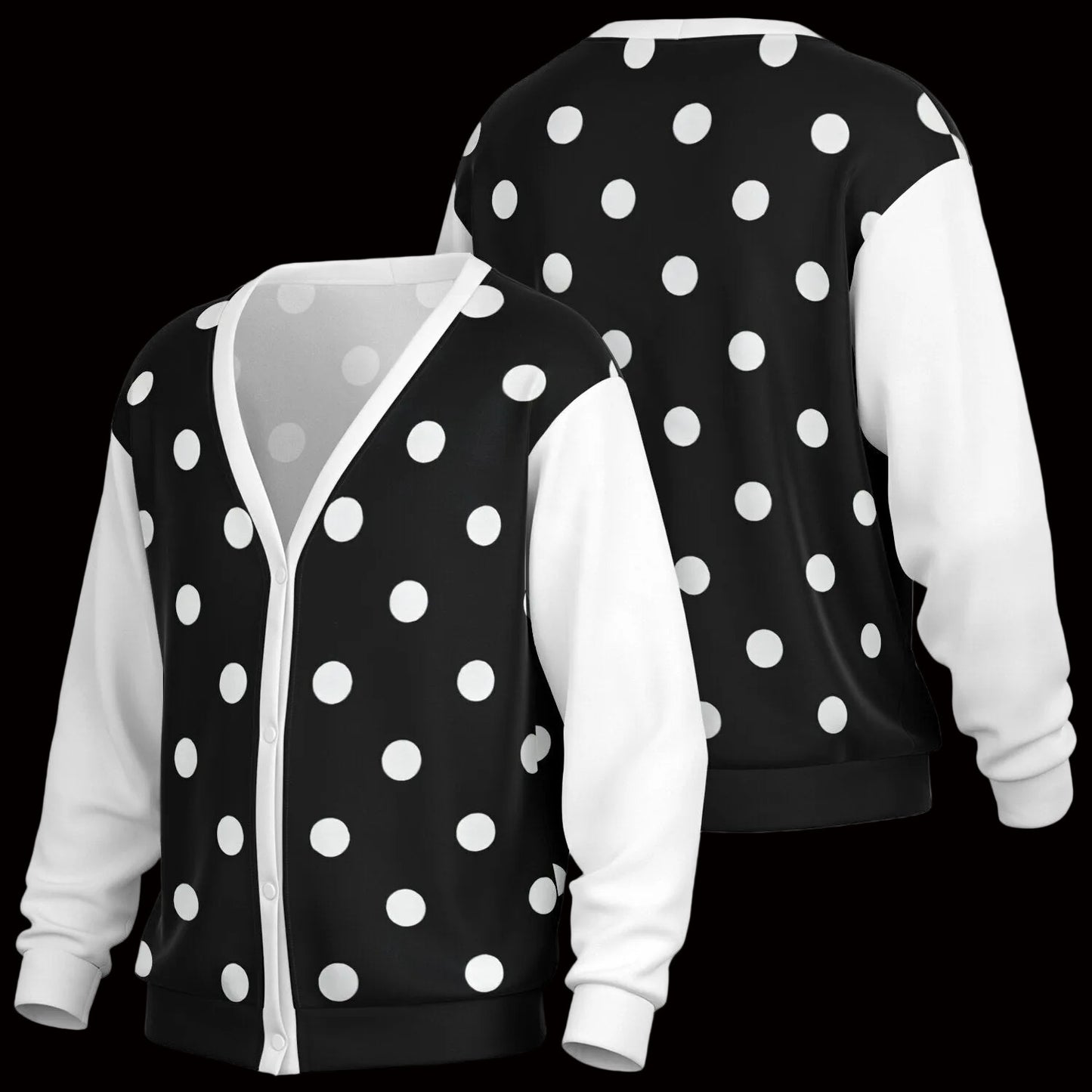 BLACK POLKA DOTS Cardigan