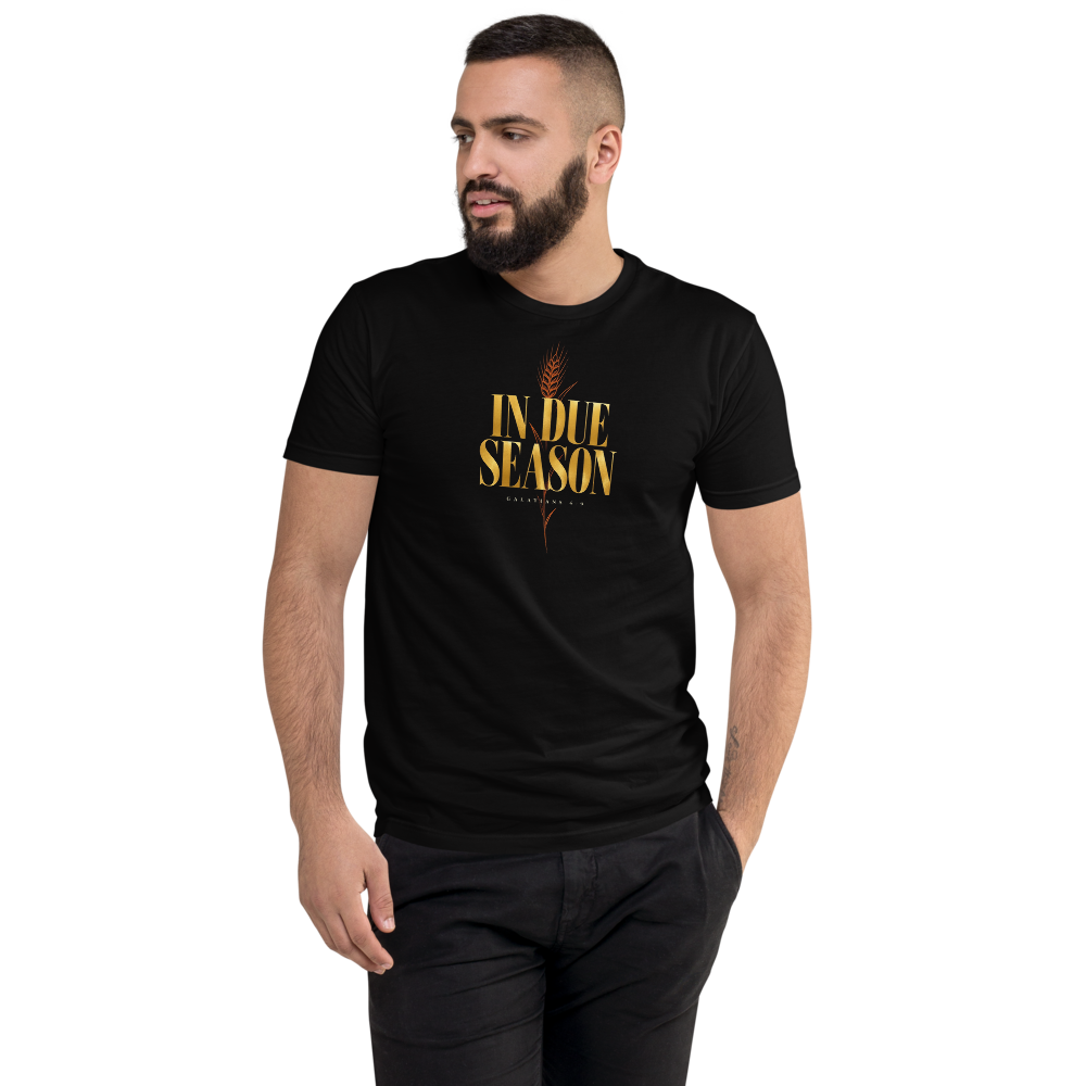 In Due Season Gold Wheat Muscle Shirt - Black