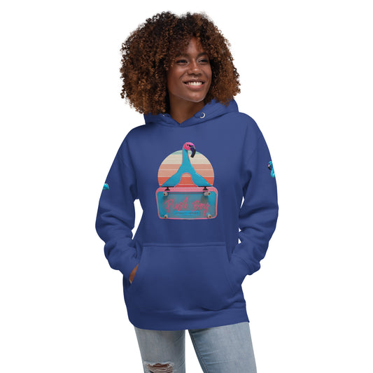 PLUSH BOY MIDNIGHT BLUEBURRY FLAMINGO HANGER HOODIE (1st Edition)